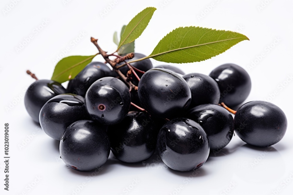 Fresh Jaboticaba on White Background Fresh Jaboticaba on White Background