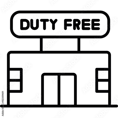 Duty-Free Shop Icon