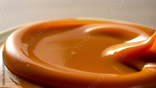 thick and sweet caramel spill