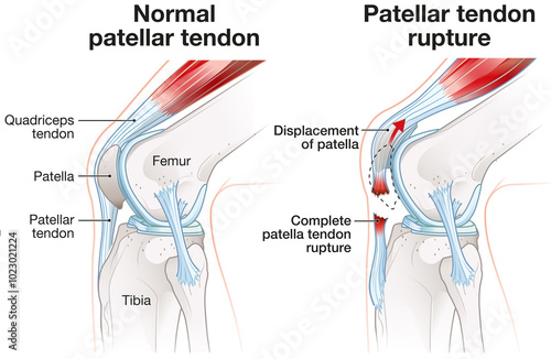 Φωτογραφία Patellar tendon rupture