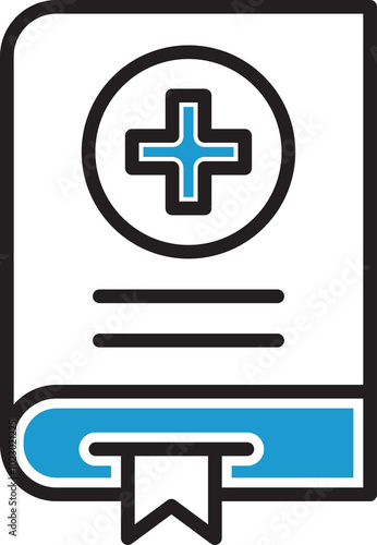 Medical Report Line Icon 