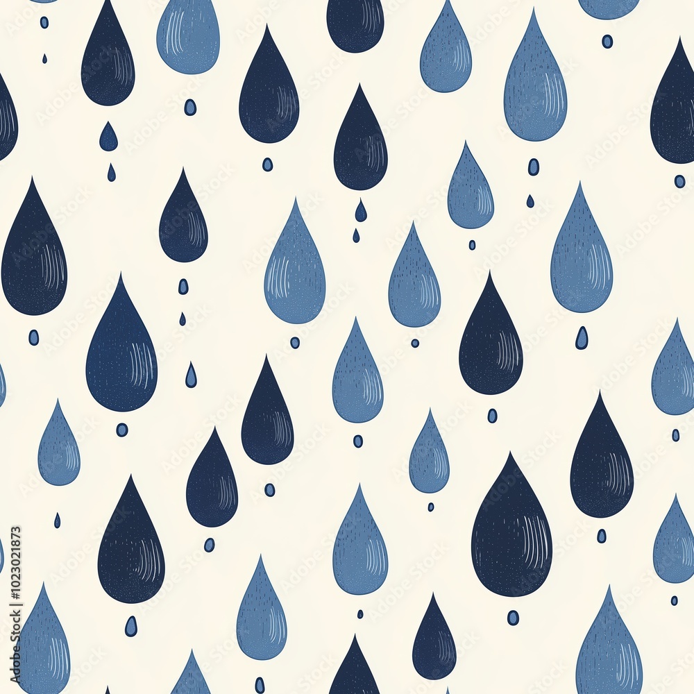 Raindrop Pattern Design for Illustrations Raindrop Pattern Design for Illustrations