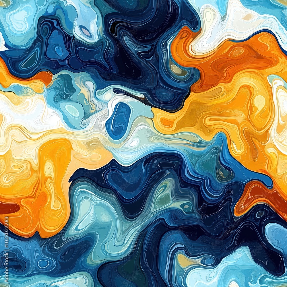 Stylized Waves Pattern with Vibrant Colors Stylized Waves Pattern with Vibrant Colors