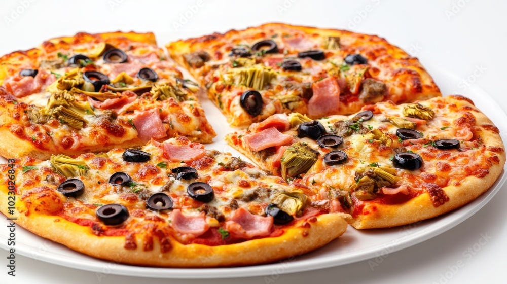 The Delicious Pizza with Toppings The Delicious Pizza with Toppings