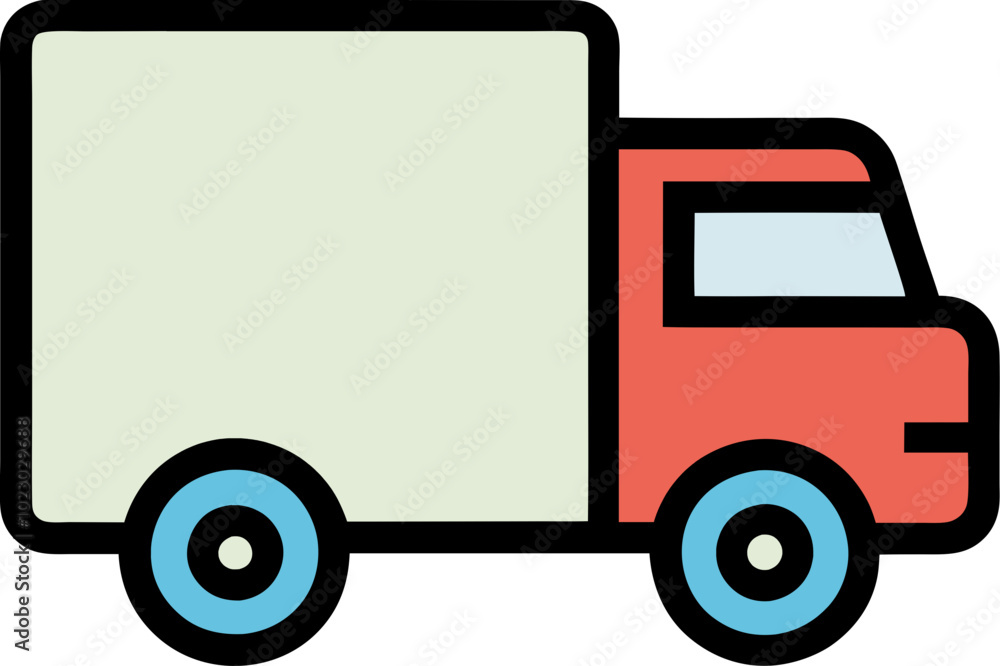Minimalist delivery trucks icon in flat design 두 대의 배달 트럭 아이콘, 미니멀리스트 평면 디자인 Minimalist delivery trucks icon in flat design 두 대의 배달 트럭 아이콘, 미니멀리스트 평면 디자인