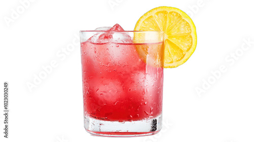 Wallpaper Mural Red Cape Codder cocktail, refreshingly served on a white background. Torontodigital.ca