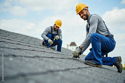 roofers working on the roof