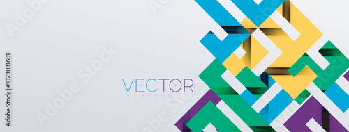 Color bend lines with shadow texture effect. Vector Illustration For Wallpaper, Banner, Background, Card, Book Illustration, landing page
