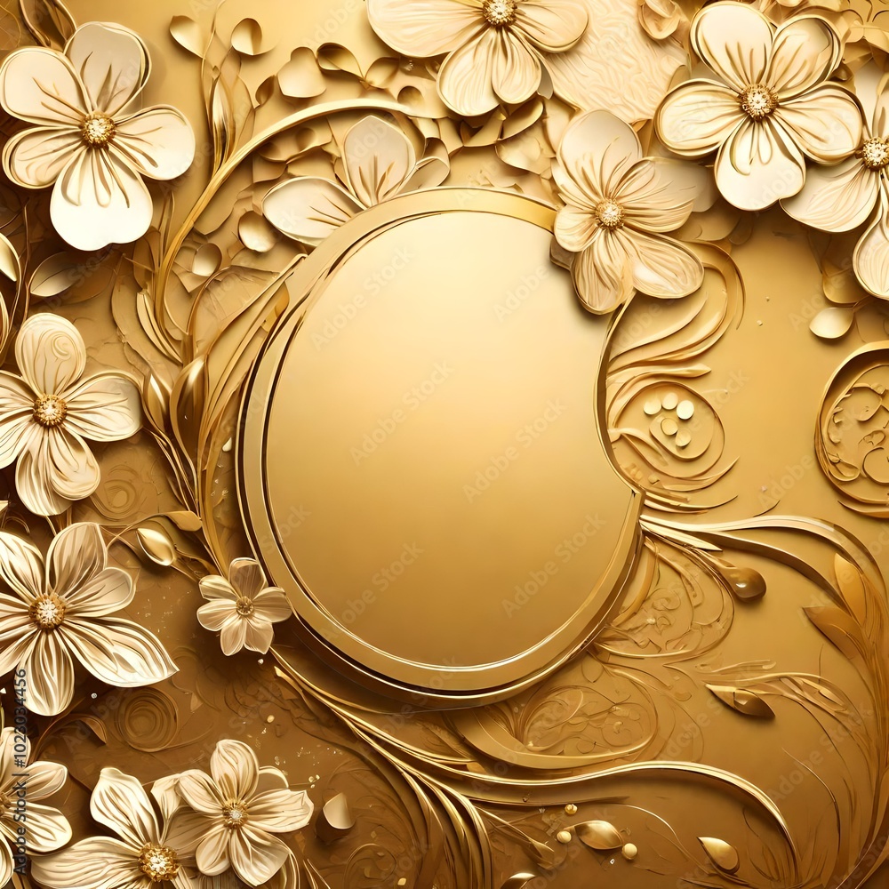 frame with floral pattern frame with floral pattern