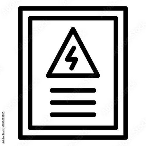 Electrical Panel Vector Design Icon Style