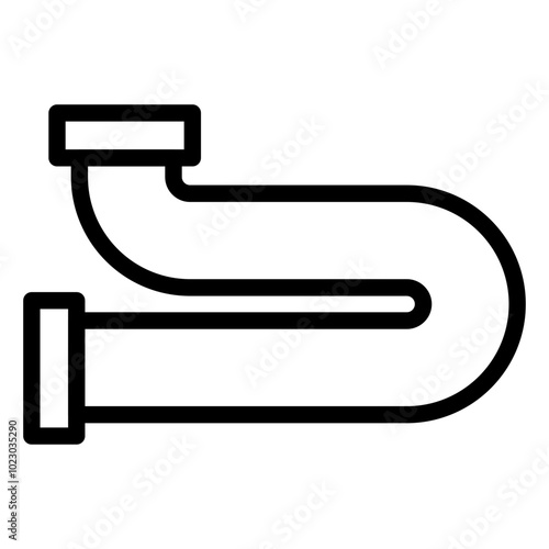 Pipe Vector Design Icon Style