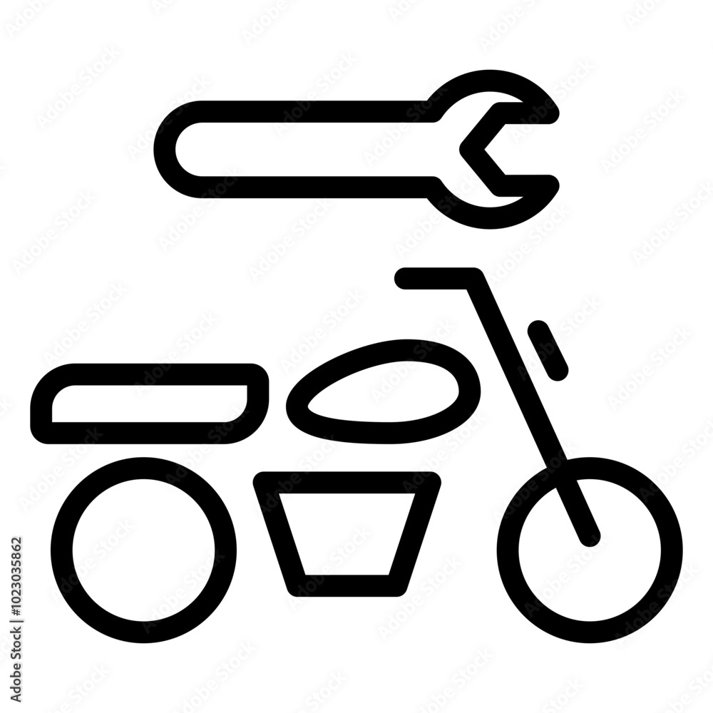Motorcycle Repair Vector Design Icon Style Motorcycle Repair Vector Design Icon Style