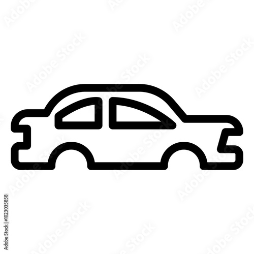 Auto Body Vector Design Icon Style