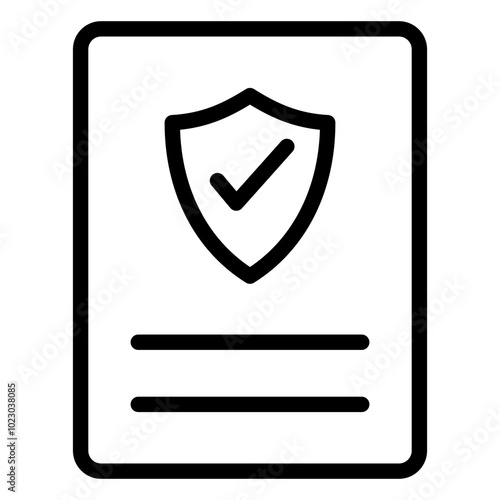 Insurance Disclosure Vector Design Icon Style