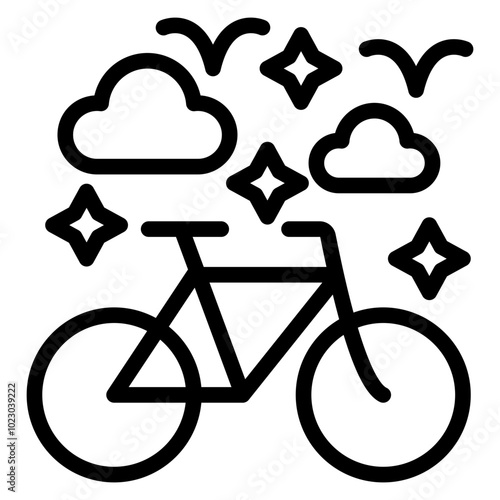 Bike Rental Vector Design Icon Style