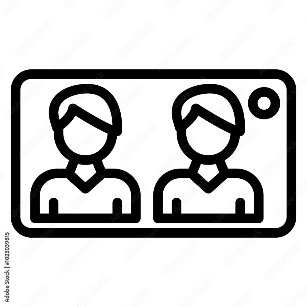 Selfie Together Vector Design Icon Style Selfie Together Vector Design Icon Style