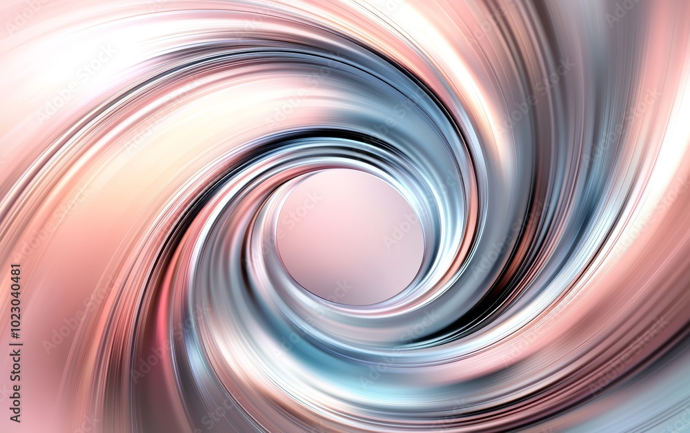 Fototapeta premium Holographic swirl background, soft pastel tones with fluid movement, glossy and smooth surface, modern and surreal texture