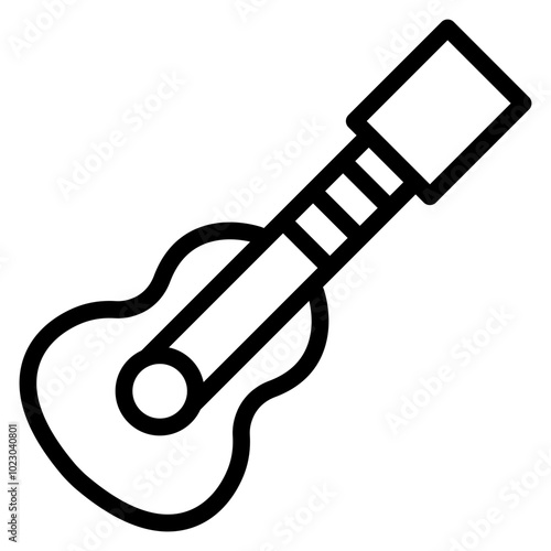 Guitar Vector Design Icon Style
