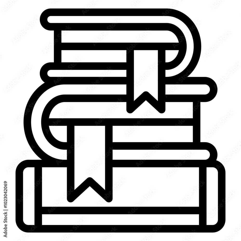 Book Stack Vector Design Icon Style Book Stack Vector Design Icon Style