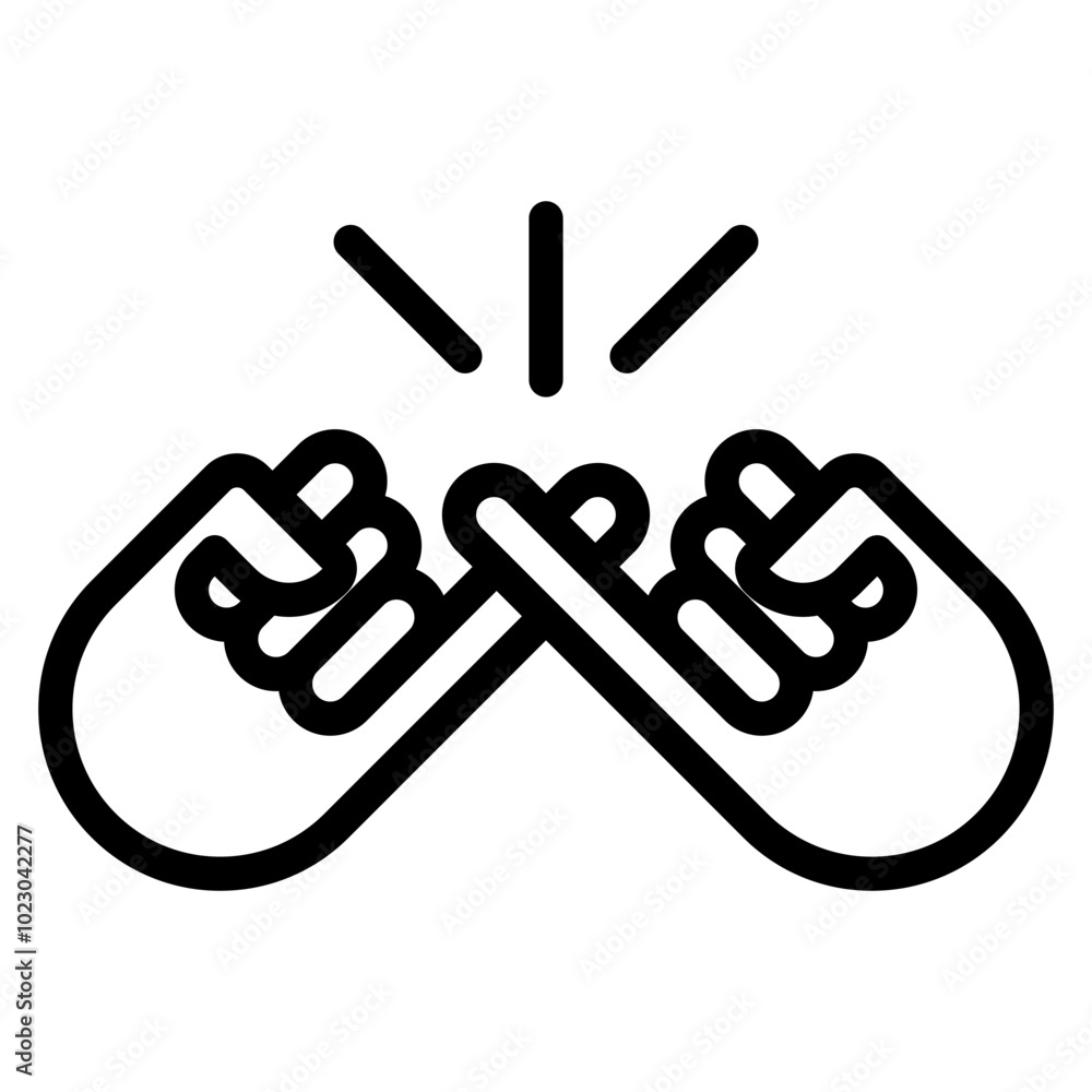 Pinky Promise Vector Design Icon Style Pinky Promise Vector Design Icon Style