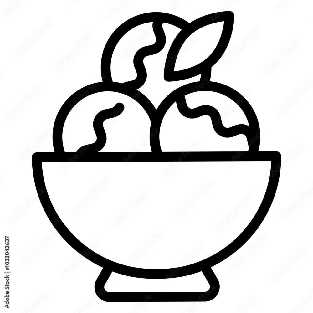 Fruit Sorbet Vector Design Icon Style Fruit Sorbet Vector Design Icon Style