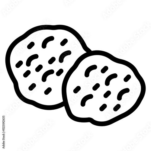 Cream Puff Vector Design Icon Style