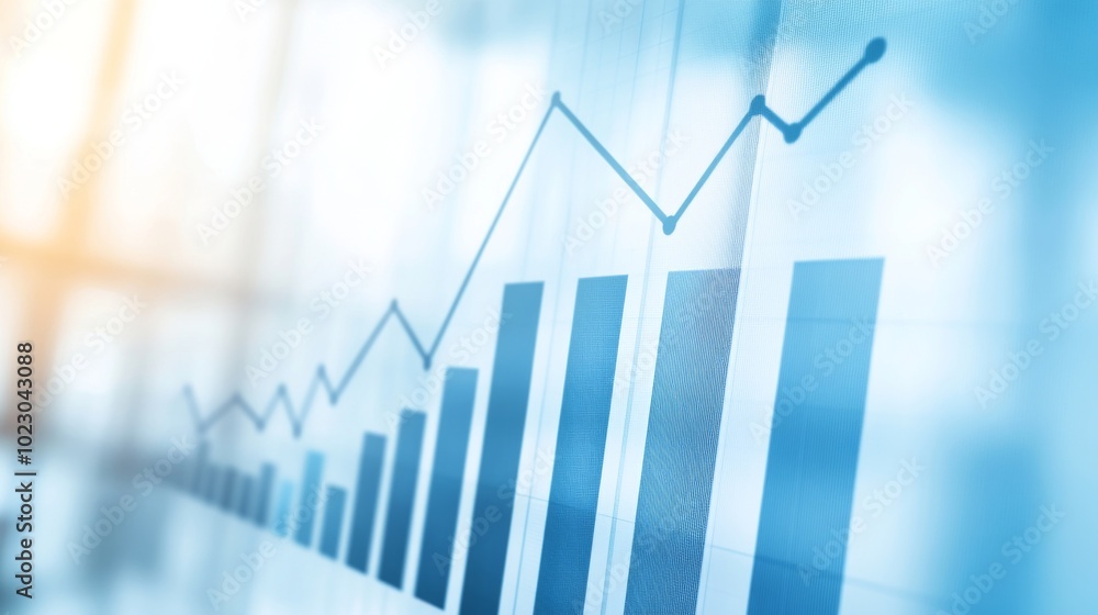 Detailed line graph illustrating steady GDP growth over time, clean white background with subtle shadows highlighting the upward trend, professional economic analysis visualization. Detailed line graph illustrating steady GDP growth over time, clean white background with subtle shadows highlighting the upward trend, professional economic analysis visualization.