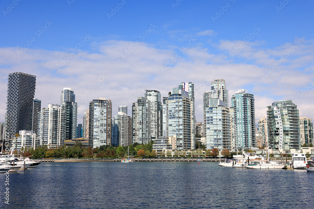 Obraz premium Vancouver BC downtown buildings