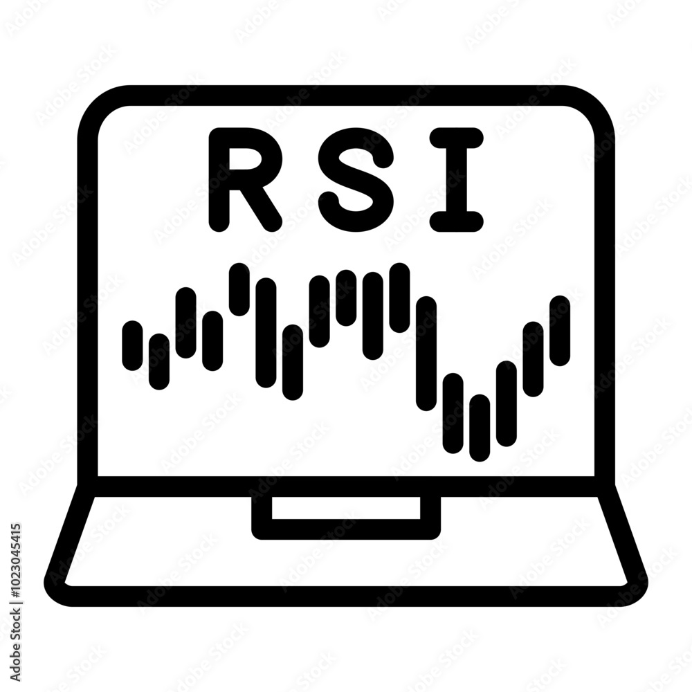 Relative Strength Index Vector Design Icon Style Relative Strength Index Vector Design Icon Style