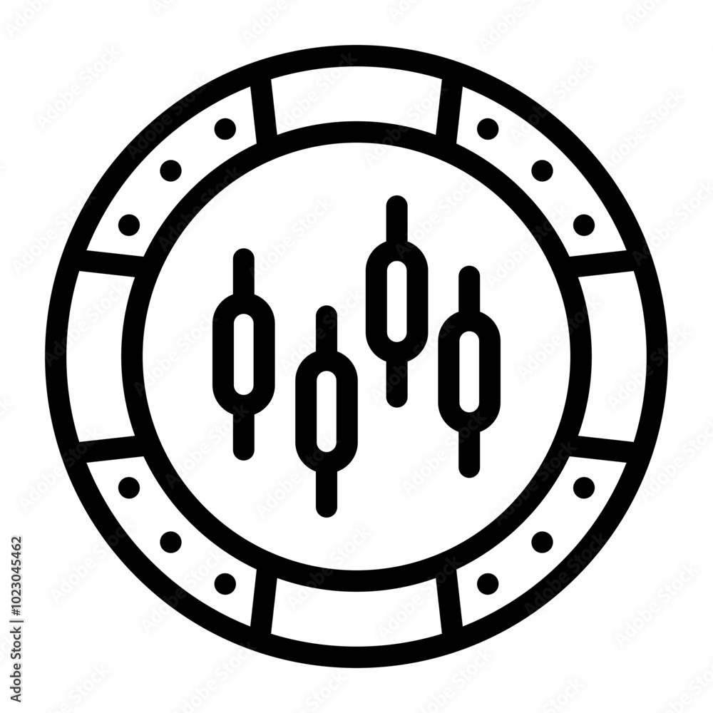 Blue-Chip Stocks Vector Design Icon Style Blue-Chip Stocks Vector Design Icon Style
