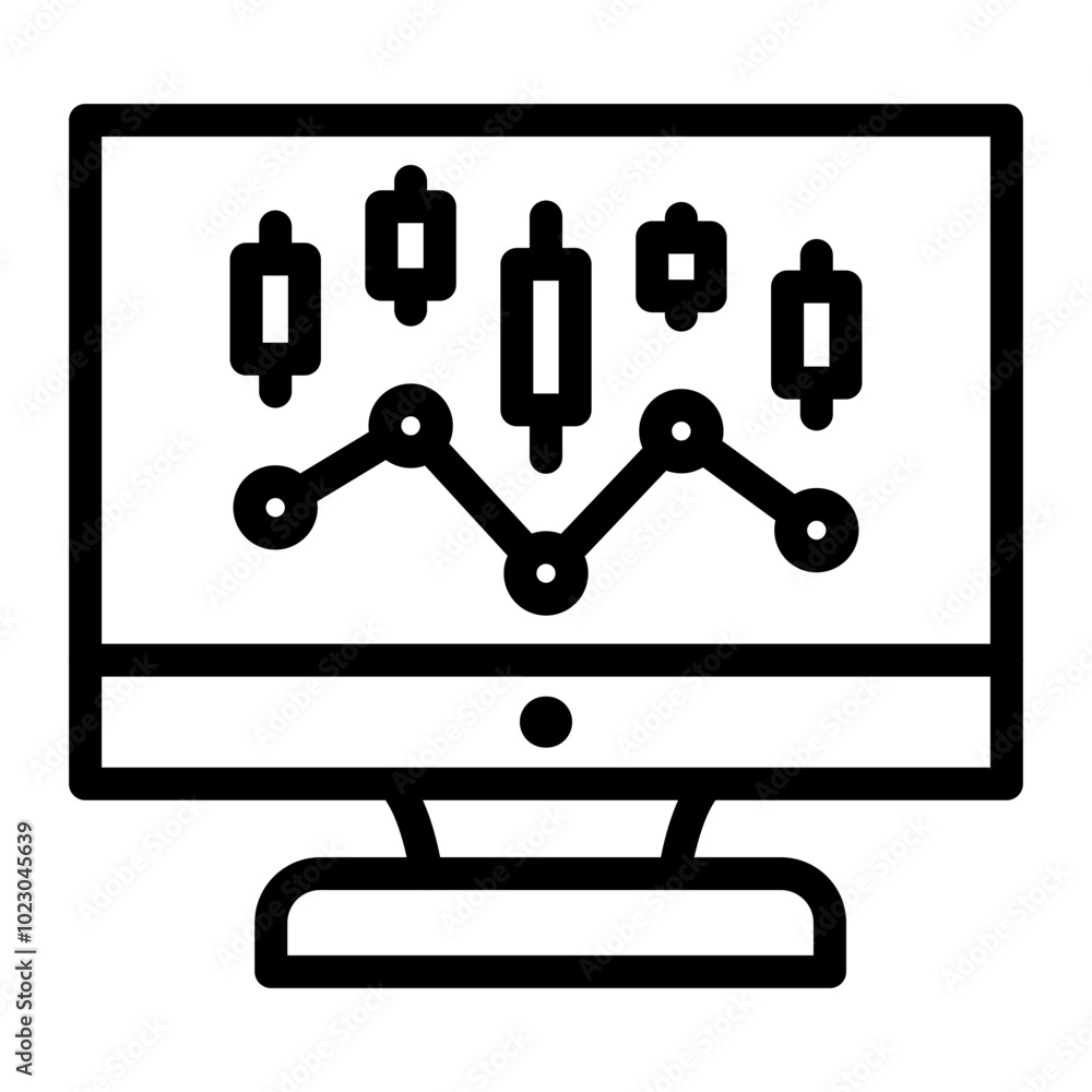 Trading Signal Vector Design Icon Style Trading Signal Vector Design Icon Style