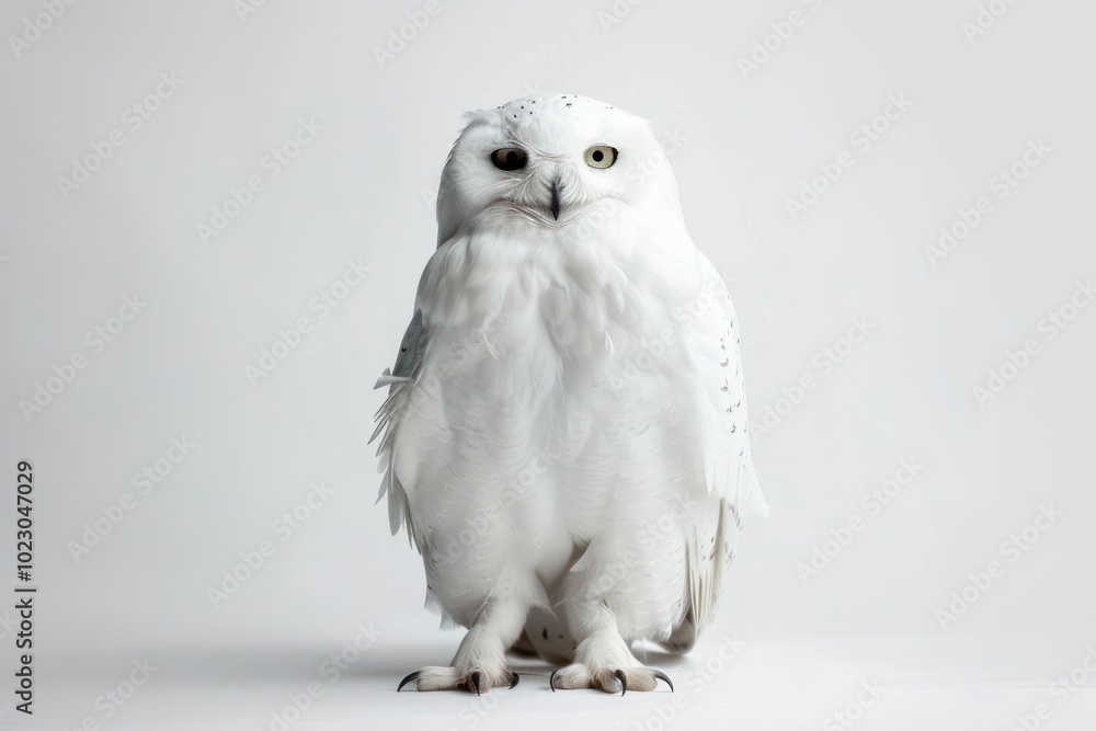Obraz premium Majestic snowy owl portrait