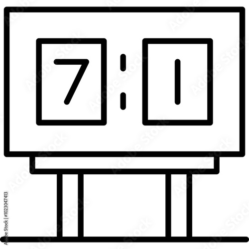 Canvas Print Scoreboard Icon