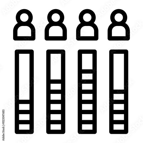 Exit Poll Vector Design Icon Style