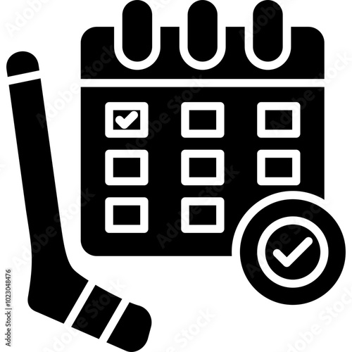 Canvas Print Calendar Icon