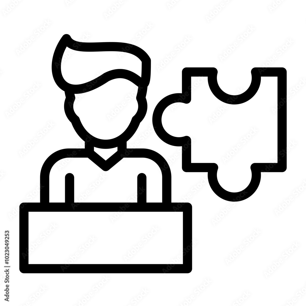 Obraz premium Candidate Mosaic Vector Design Icon Style