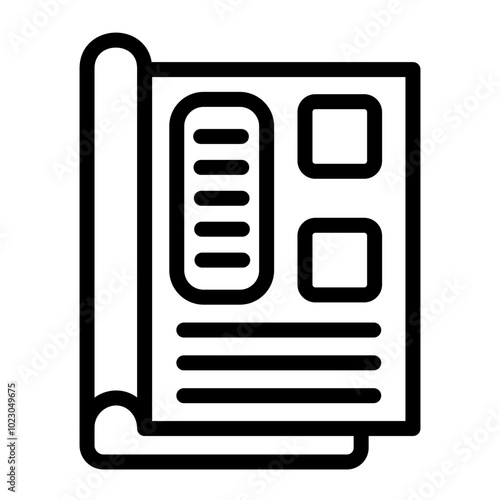 Editorial Vector Design Icon Style