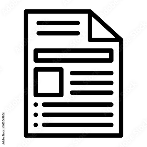 Document Vector Design Icon Style