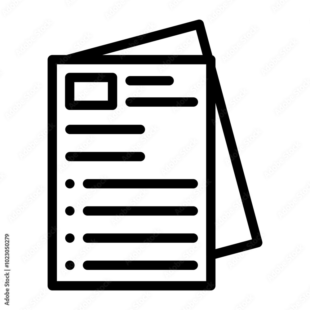 Documentary Script Vector Design Icon Style Documentary Script Vector Design Icon Style
