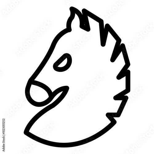 War Horse Vector Design Icon Style