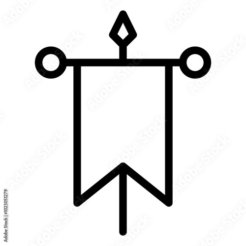War Banner Vector Design Icon Style