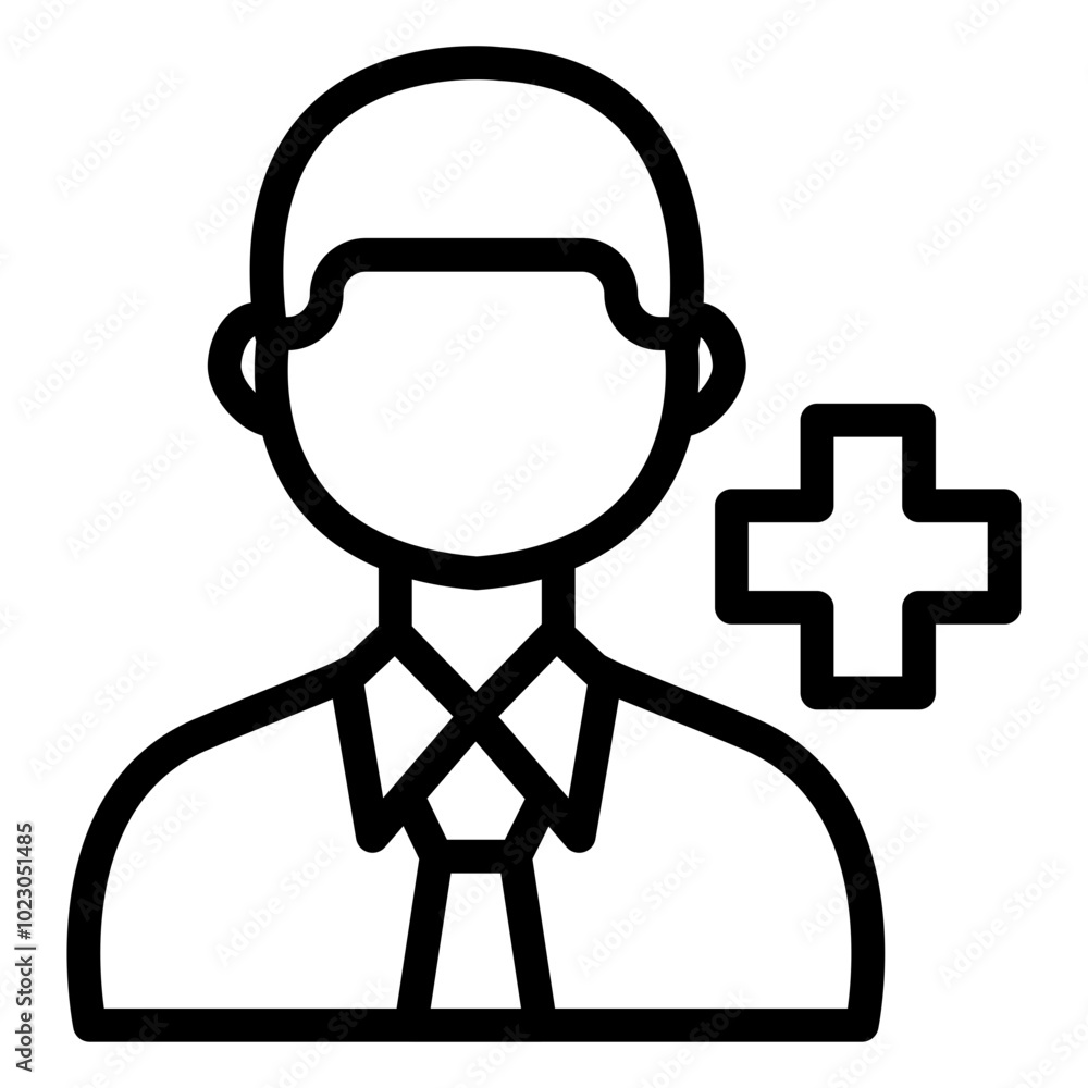Medic Vector Design Icon Style Medic Vector Design Icon Style