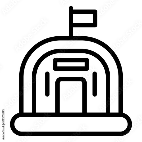 Bunker Vector Design Icon Style