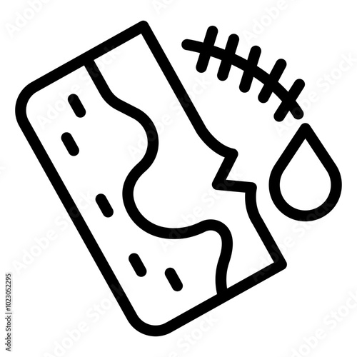 Wounded Vector Design Icon Style