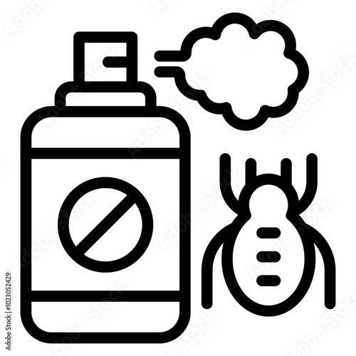 Bed Bug Spray Vector Design Icon Style