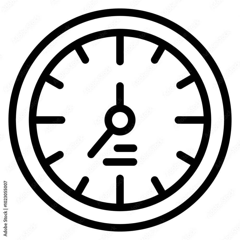 Wall Clock Vector Design Icon Style Wall Clock Vector Design Icon Style