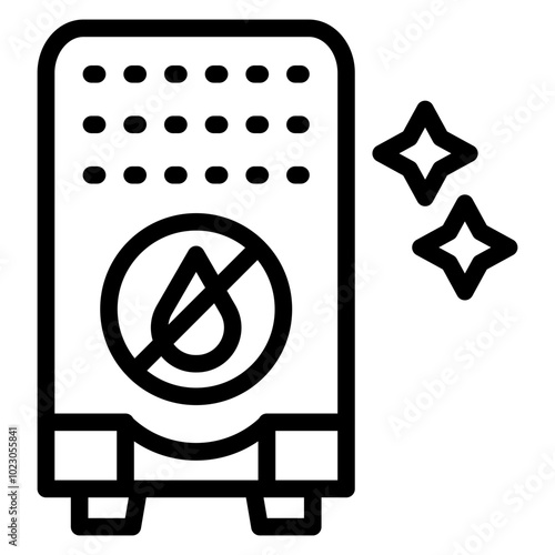 Dehumidifier Vector Design Icon Style