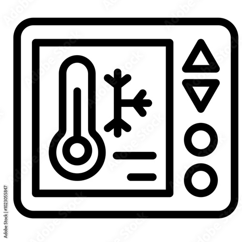 Thermostat Vector Design Icon Style