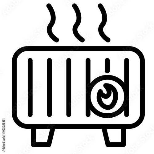 Heater Vector Design Icon Style photo