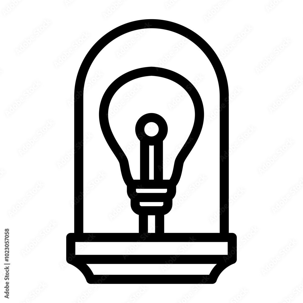 Wall Niche Lighting Vector Design Icon Style Wall Niche Lighting Vector Design Icon Style